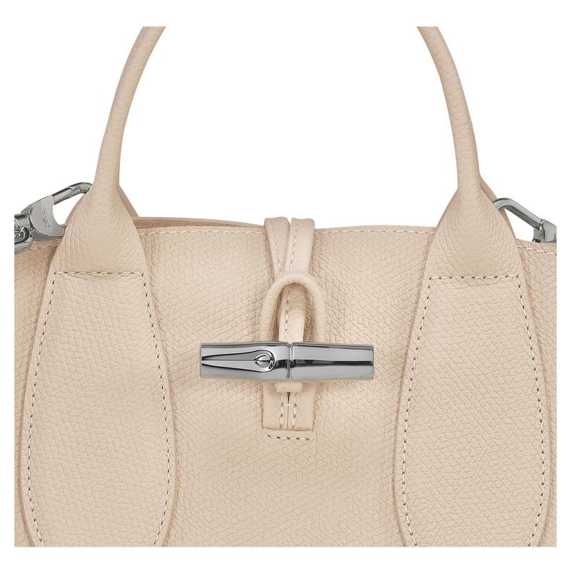 Paper White Women's Longchamp Roseau S Handbags | 7286-OBPLT