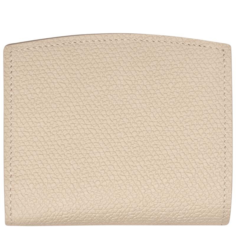 Paper White Women's Longchamp Roseau Wallets | 6140-NCMSH