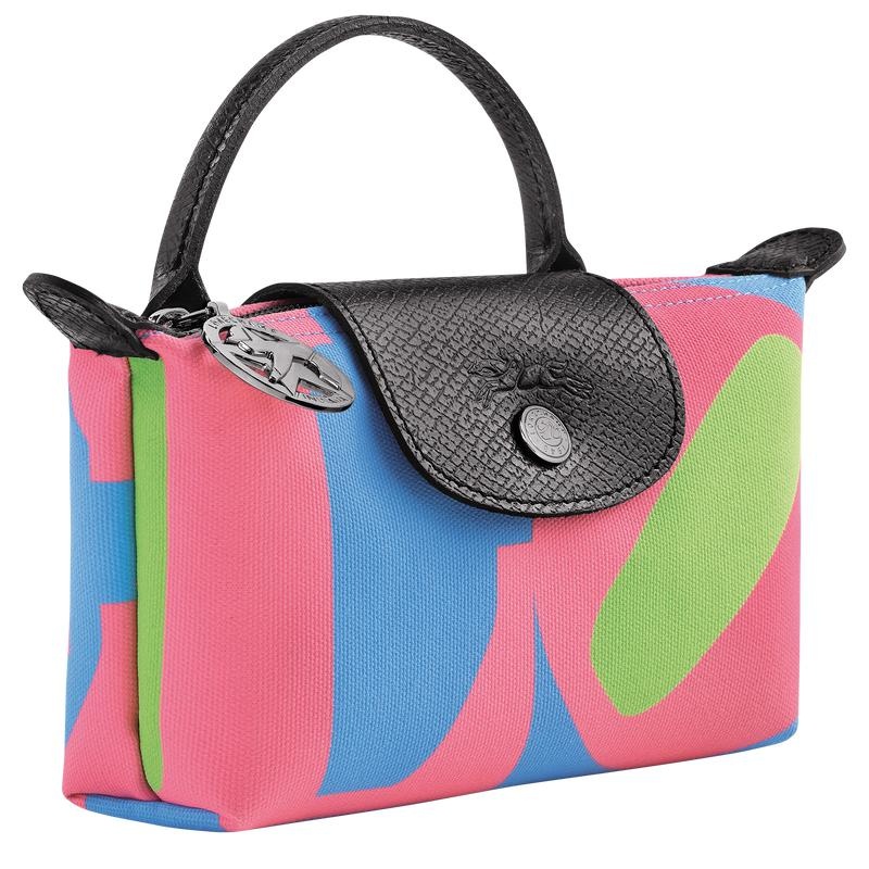 Pink Women's Longchamp x Robert Indiana Pouches | 9302-QHYFK