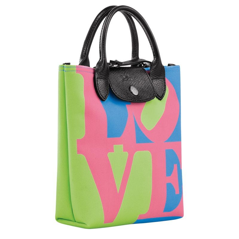 Pink Women's Longchamp x Robert Indiana XS Crossbody Bags | 9650-WBKFX