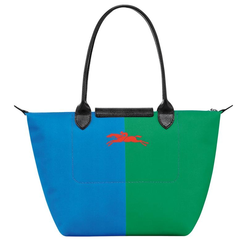 Red/Navy Women's Longchamp x Robert Indiana M Tote Bag | 6925-JXRIL