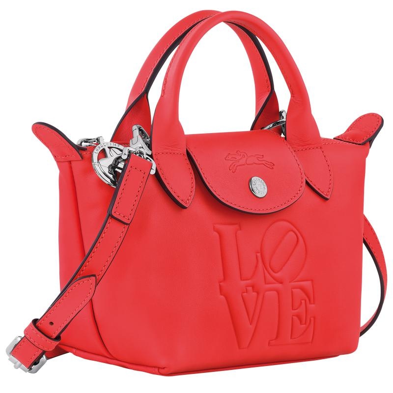 Red Women's Longchamp x Robert Indiana XS Handbags | 2769-VDELI