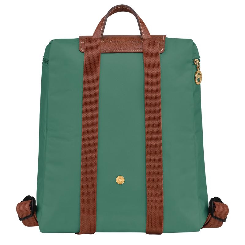 Sage Green Men's Longchamp Le Pliage Original M Backpacks | 6074-QRZUB