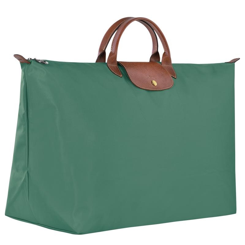 Sage Green Women's Longchamp Le Pliage Original M Travel Bags | 6789-GHNEI