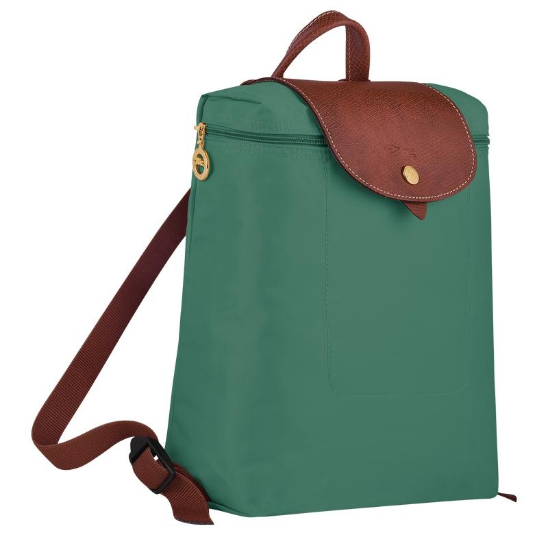 Sage Green Women's Longchamp Le Pliage Original M Backpacks | 0172-ZAXLJ