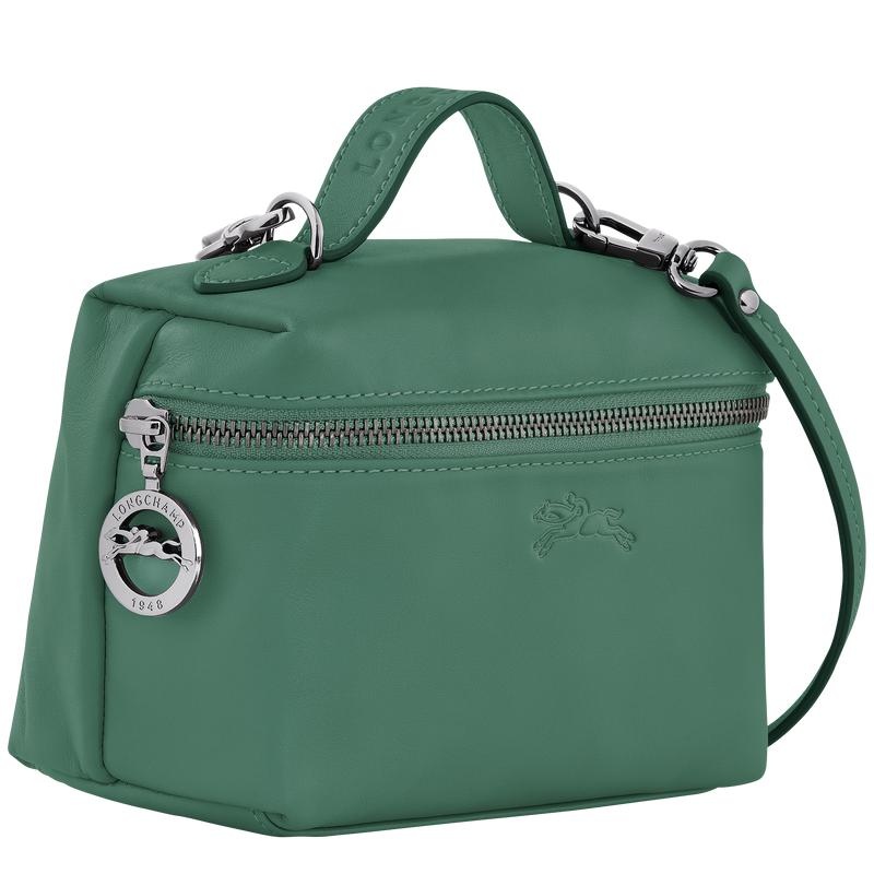 Sage Green Women's Longchamp Le Pliage Xtra XS Vanity Crossbody Bags | 8764-QAVDS