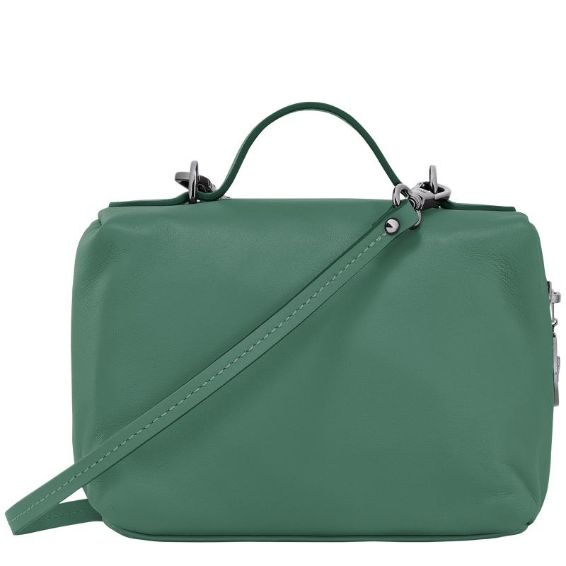 Sage Green Women's Longchamp Le Pliage Xtra XS Vanity Crossbody Bags | 8764-QAVDS