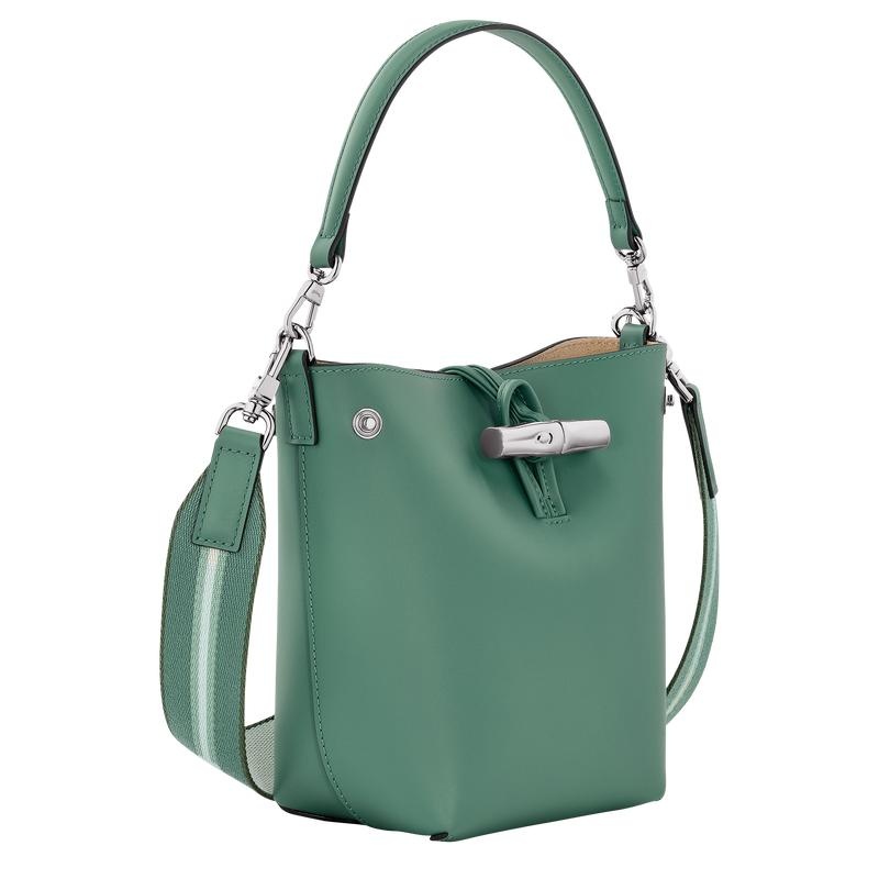 Sage Green Women's Longchamp Roseau XS Bucket Bag | 0529-TOVEA