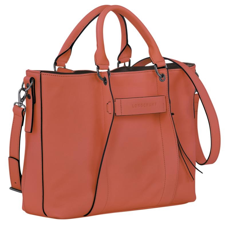 Sienna Red Women's Longchamp 3D L Handbags | 5406-TJBHD