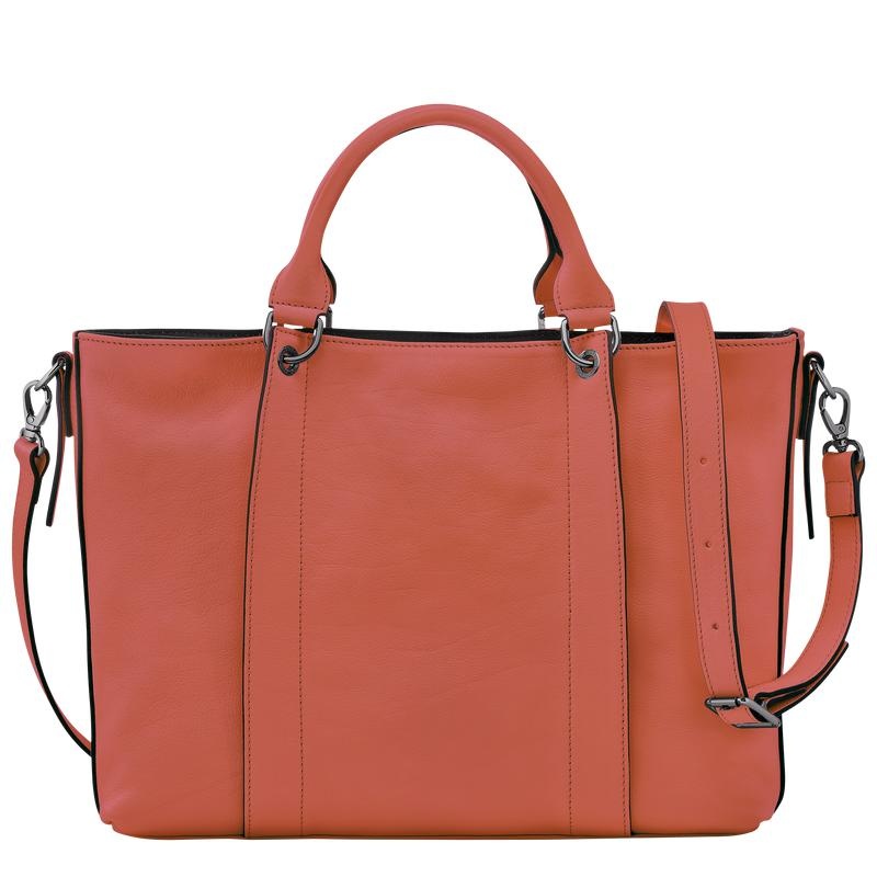 Sienna Red Women's Longchamp 3D L Handbags | 5406-TJBHD