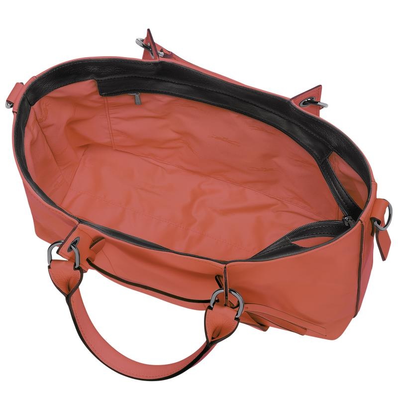 Sienna Red Women's Longchamp 3D L Handbags | 5406-TJBHD