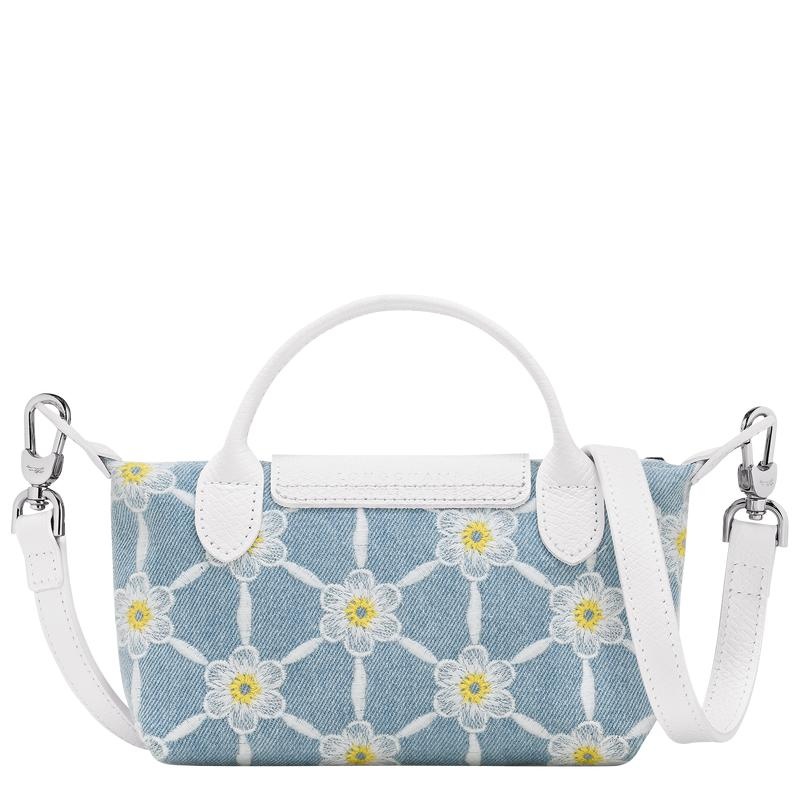 Sky Blue Women's Longchamp Le Pliage Collection Pouches | 6450-EKXLM