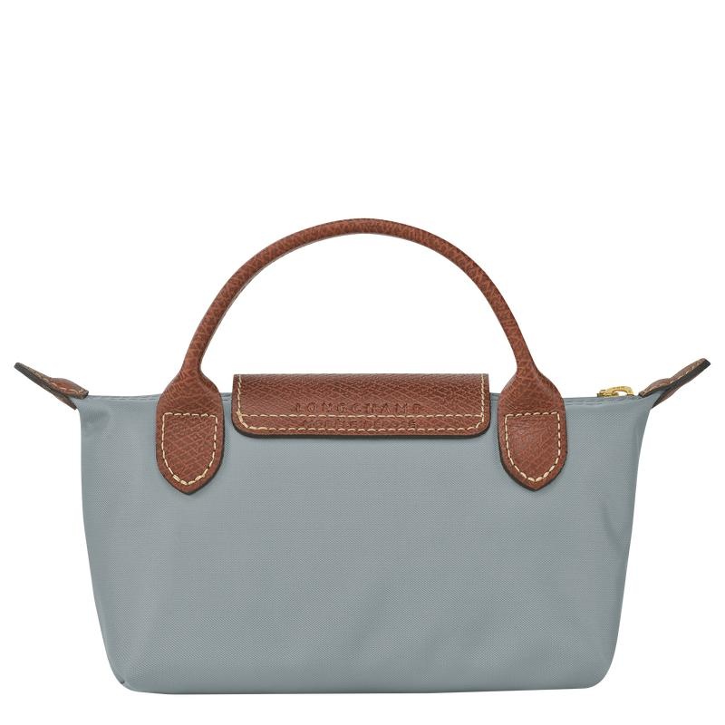 Steel Grey Women's Longchamp Le Pliage Original with handle Pouches | 4159-PRYNL