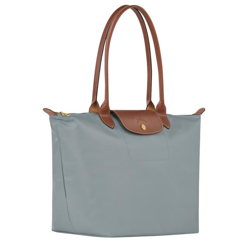 Steel Grey Women's Longchamp Le Pliage Original L Tote Bag | 3056-UVCNI