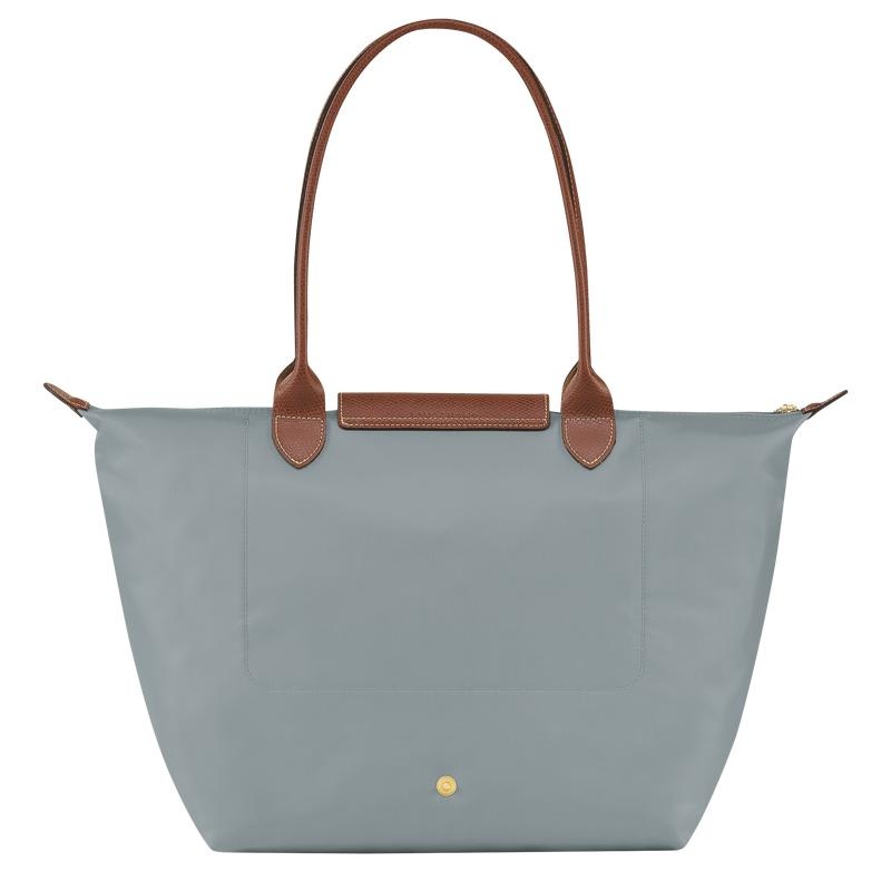 Steel Grey Women's Longchamp Le Pliage Original L Tote Bag | 3056-UVCNI