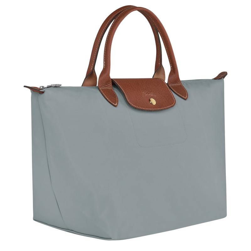 Steel Grey Women's Longchamp Le Pliage Original M Handbags | 8729-KTOXG