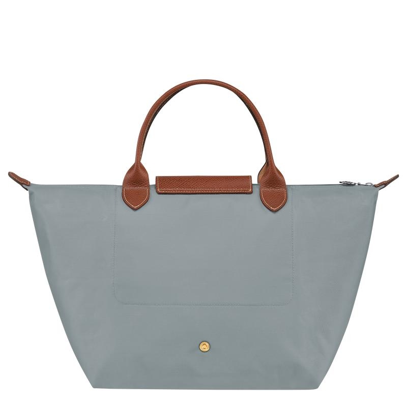 Steel Grey Women's Longchamp Le Pliage Original M Handbags | 8729-KTOXG