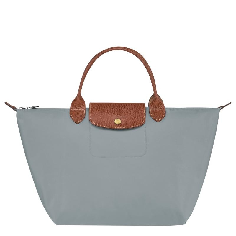 Steel Grey Women\'s Longchamp Le Pliage Original M Handbags | 8729-KTOXG