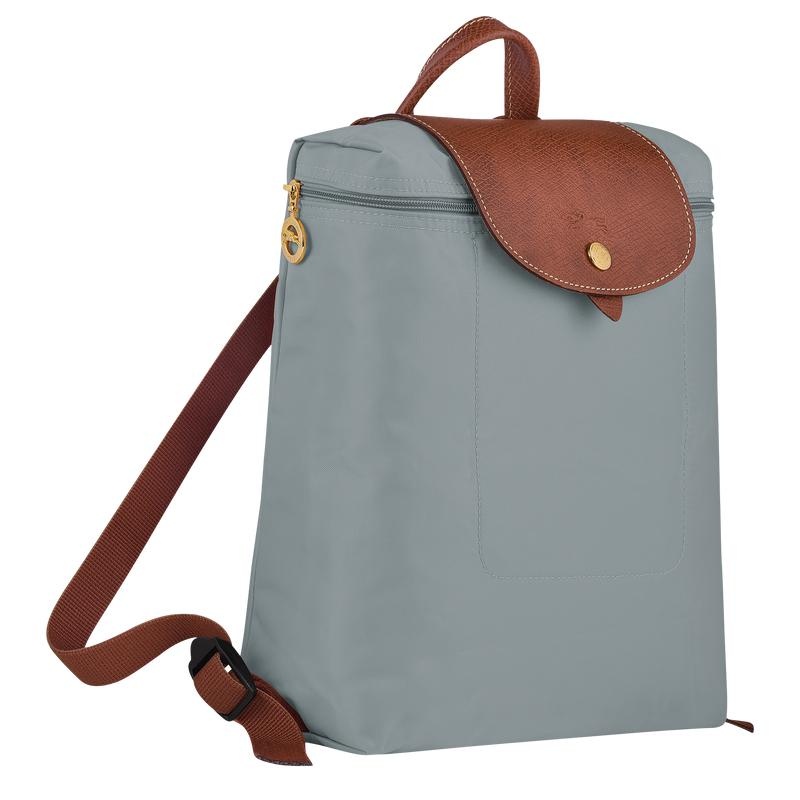 Steel Grey Women's Longchamp Le Pliage Original M Backpacks | 0487-RFUJM