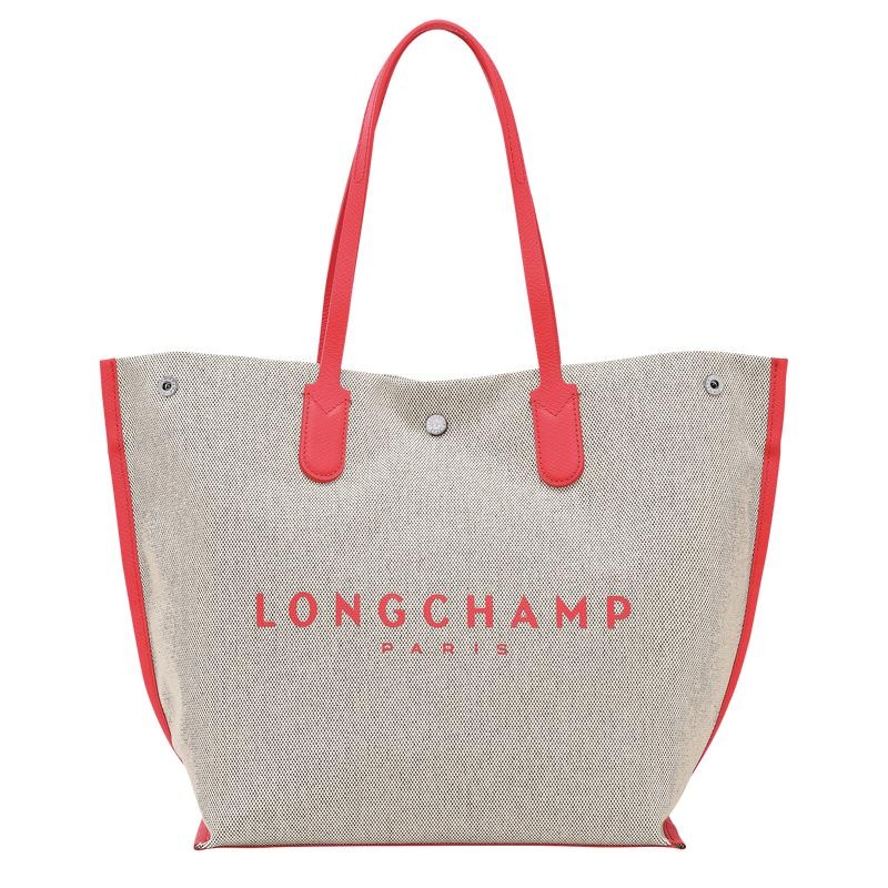 Strawberry Red Women\'s Longchamp Essential L Tote Bag | 7328-VHACX