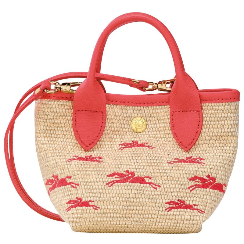 Strawberry Red Women's Longchamp Le Panier Pliage XS Basket Bag | 5917-LMNUA