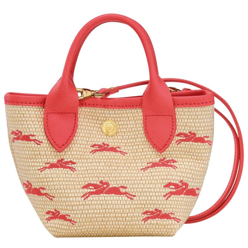 Strawberry Red Women\'s Longchamp Le Panier Pliage XS Basket Bag | 5917-LMNUA