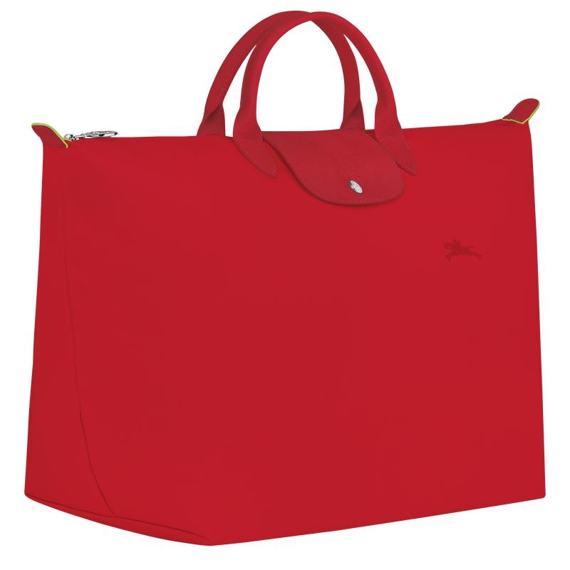 Tomato Red Women's Longchamp Le Pliage Green S Travel Bags | 7690-FBVTN