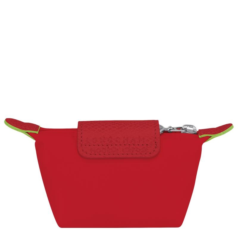 Tomato Red Women's Longchamp Le Pliage Green Coin Purses | 6920-ENMUI