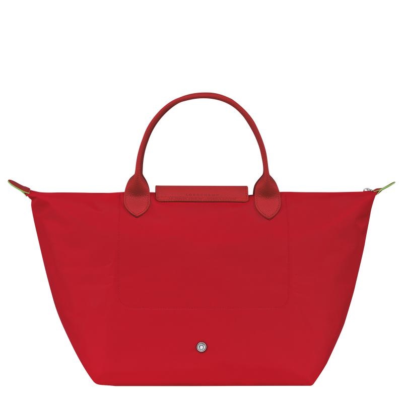 Tomato Red Women's Longchamp Le Pliage Green M Handbags | 3567-OKTZA