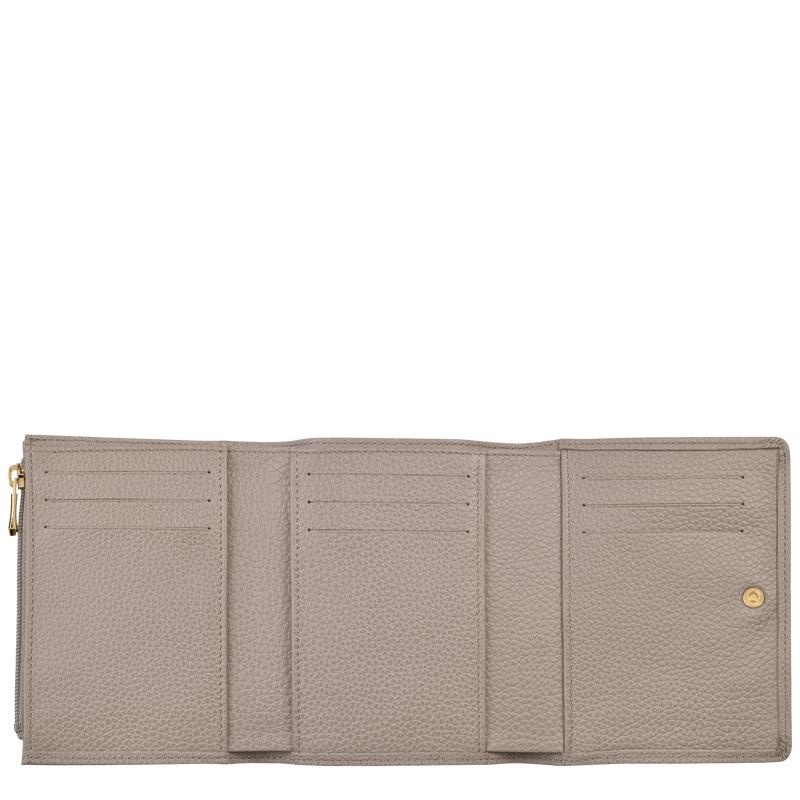 Turtledove Grey Men's Longchamp Le Foulonné Wallets | 5264-XPALK