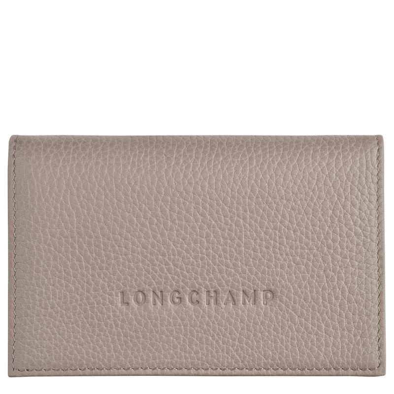 Turtledove Grey Men\'s Longchamp Le Foulonné Cardholders | 1069-BOJCD