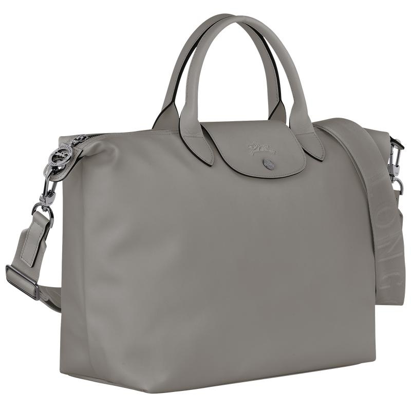 Turtledove Grey Men's Longchamp Le Pliage Xtra L Handbags | 1054-RWOCY