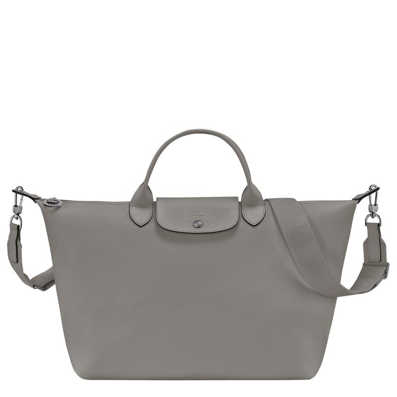 Turtledove Grey Men\'s Longchamp Le Pliage Xtra L Handbags | 1054-RWOCY