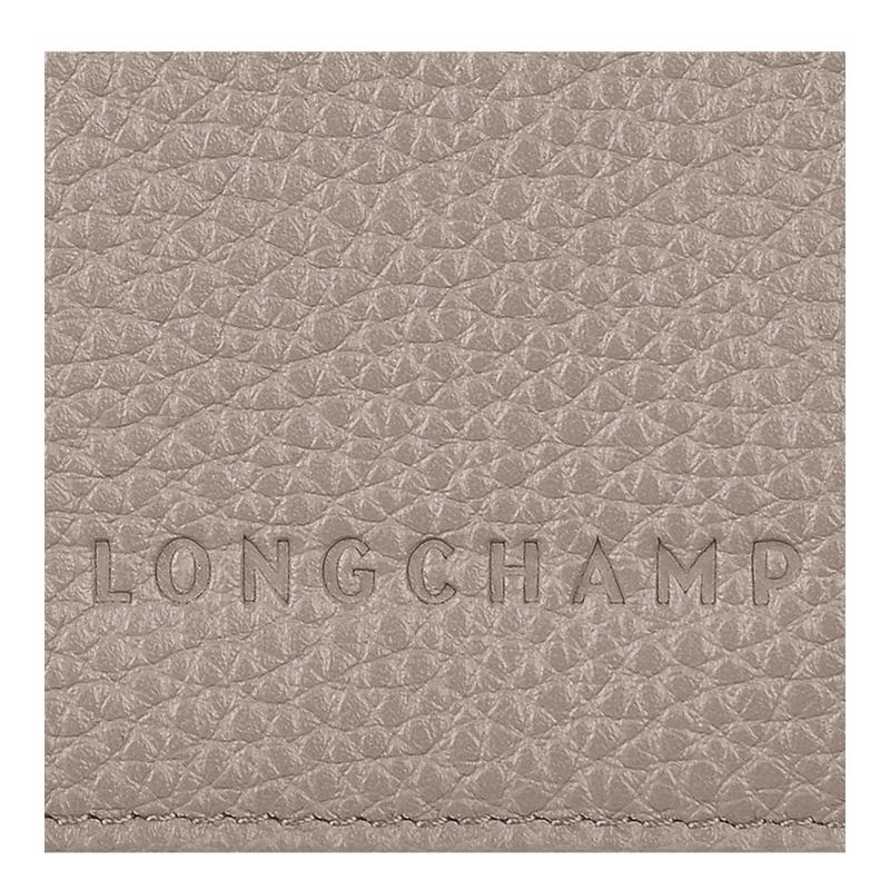 Turtledove Grey Women's Longchamp Le Foulonné Passport cover Passport Bag | 6537-PMKZN