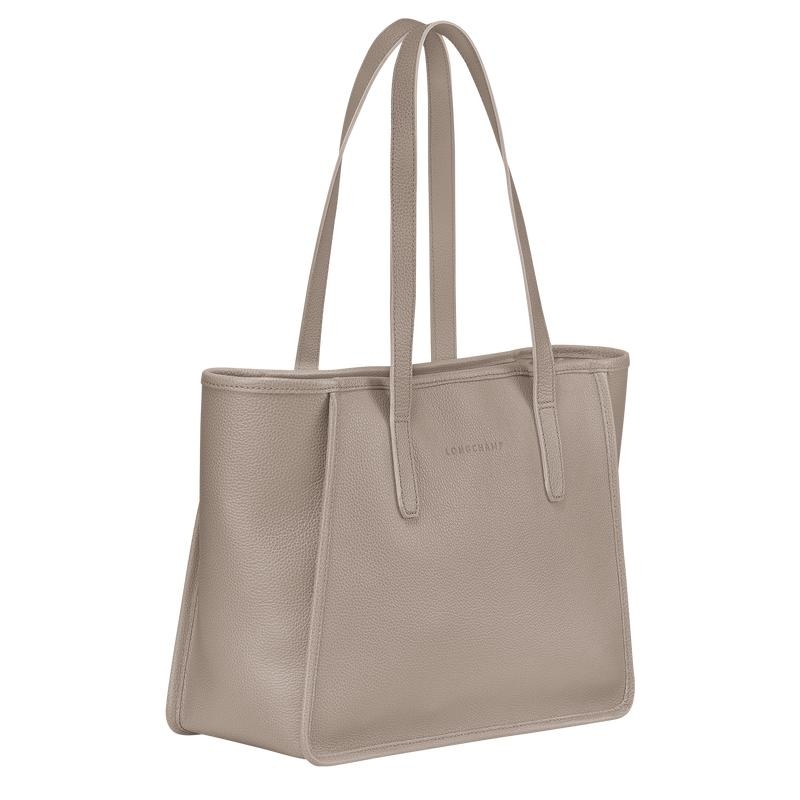 Turtledove Grey Women's Longchamp Le Foulonné L Tote Bag | 0532-PELBF