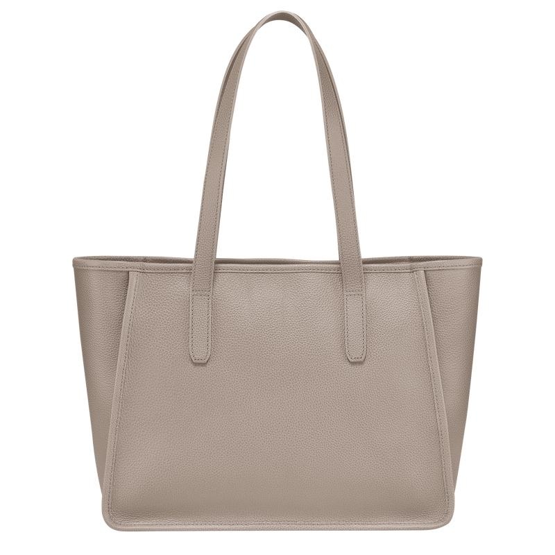 Turtledove Grey Women's Longchamp Le Foulonné L Tote Bag | 0532-PELBF