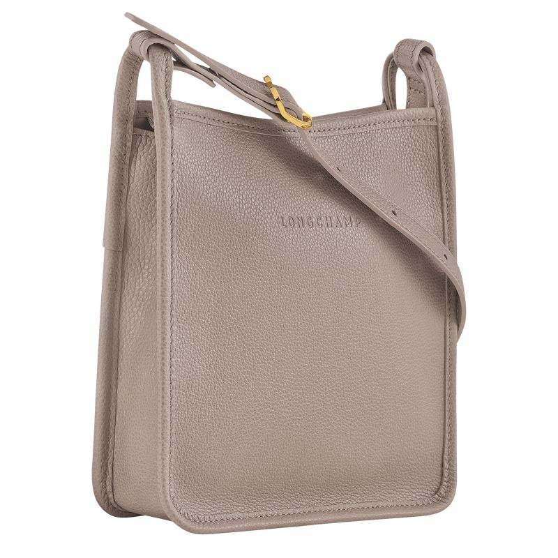 Turtledove Grey Women's Longchamp Le Foulonné S Crossbody Bags | 9258-SNDZM