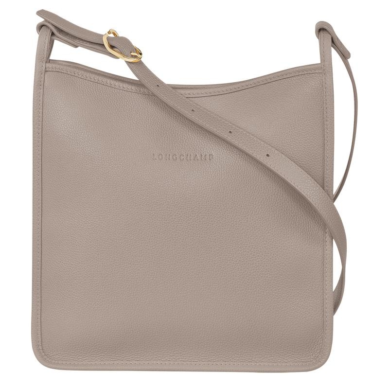 Turtledove Grey Women\'s Longchamp Le Foulonné M Crossbody Bags | 7956-EBFXH