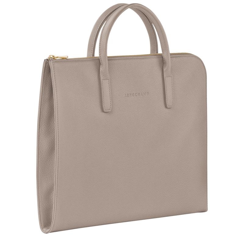 Turtledove Grey Women's Longchamp Le Foulonné S Briefcase | 9352-MYEXV