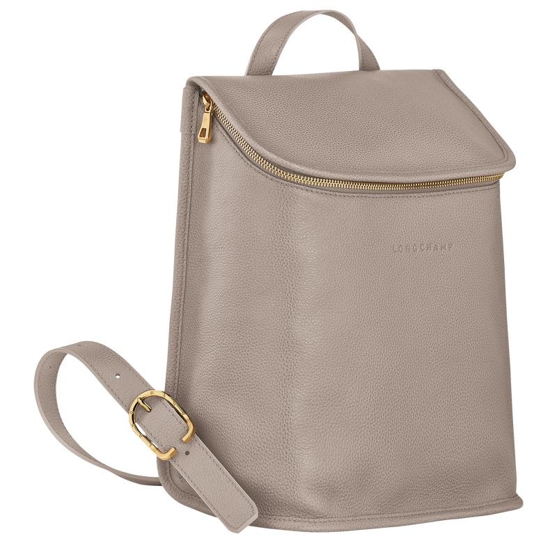 Turtledove Grey Women's Longchamp Le Foulonné Backpacks | 6240-HLFIX