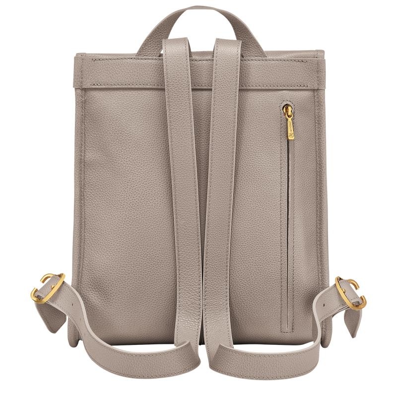 Turtledove Grey Women's Longchamp Le Foulonné Backpacks | 6240-HLFIX