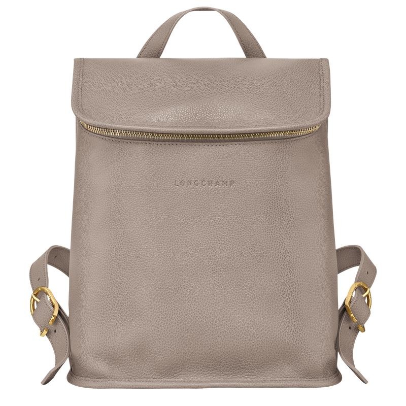 Turtledove Grey Women\'s Longchamp Le Foulonné Backpacks | 6240-HLFIX