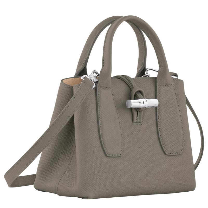 Turtledove Grey Women's Longchamp Roseau S Handbags | 0467-YJQFB