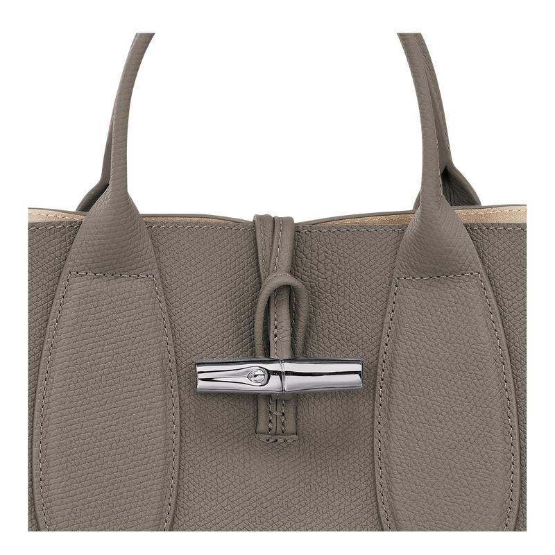 Turtledove Grey Women's Longchamp Roseau M Handbags | 2937-KJXTQ