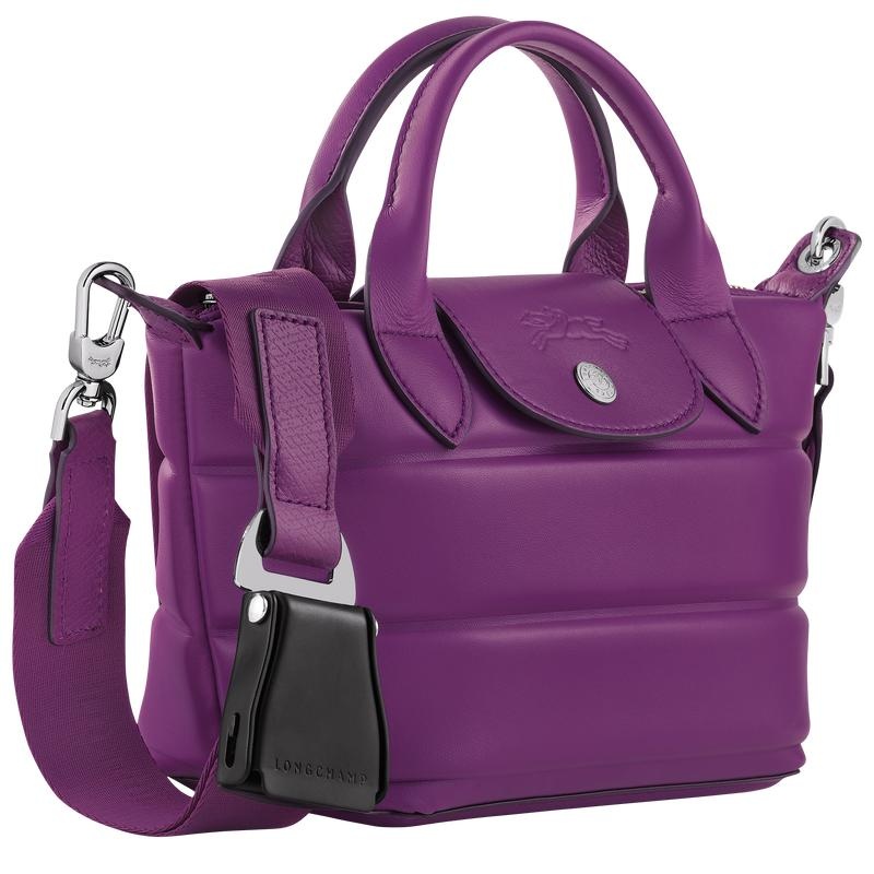 Violet Purple Women's Longchamp Le Pliage Xtra XS Handbags | 8591-CFGLJ