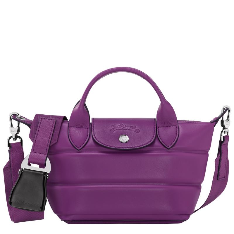 Violet Purple Women\'s Longchamp Le Pliage Xtra XS Handbags | 8591-CFGLJ