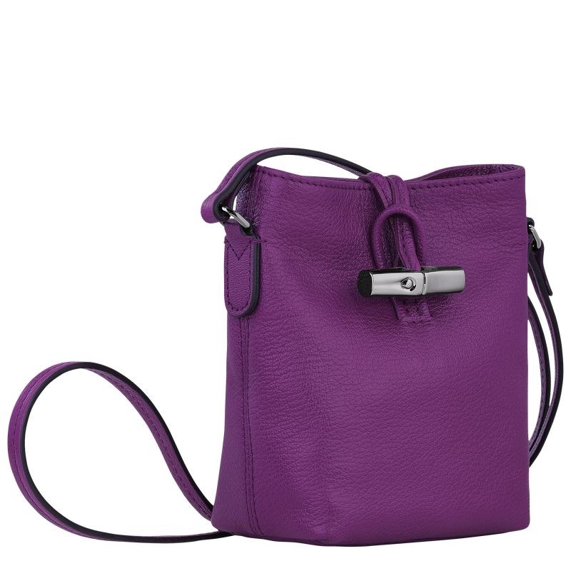 Violet Purple Women's Longchamp Roseau XS Crossbody Bags | 2037-ZONMR