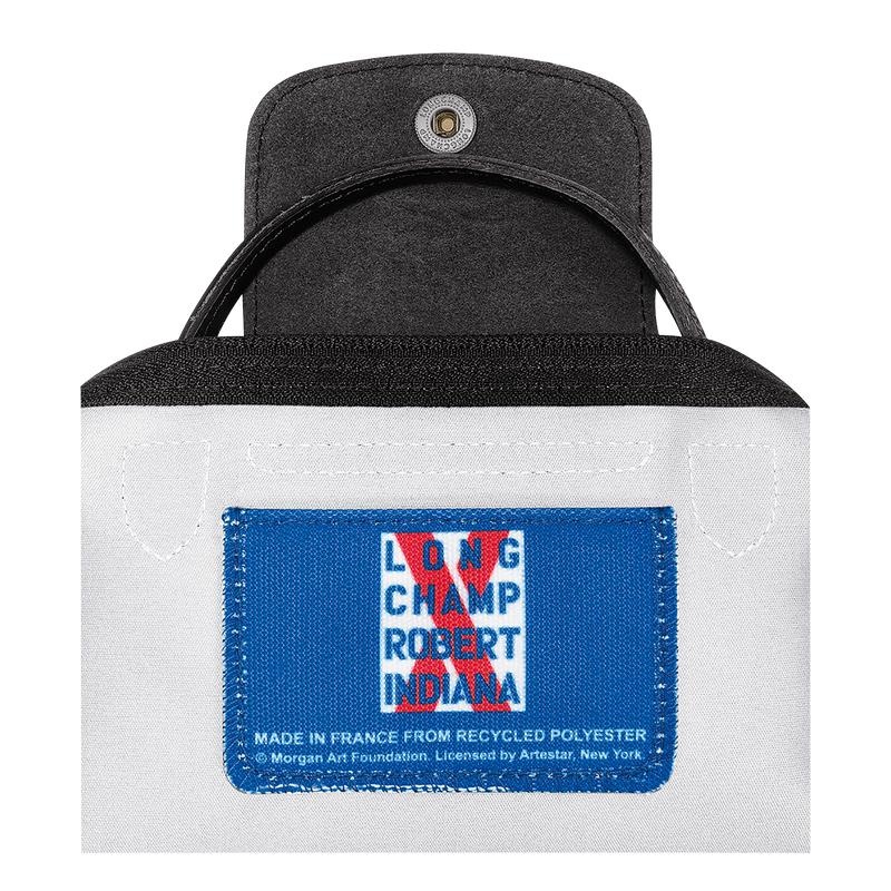 White Men's Longchamp x Robert Indiana Pouches | 4732-BNVSI