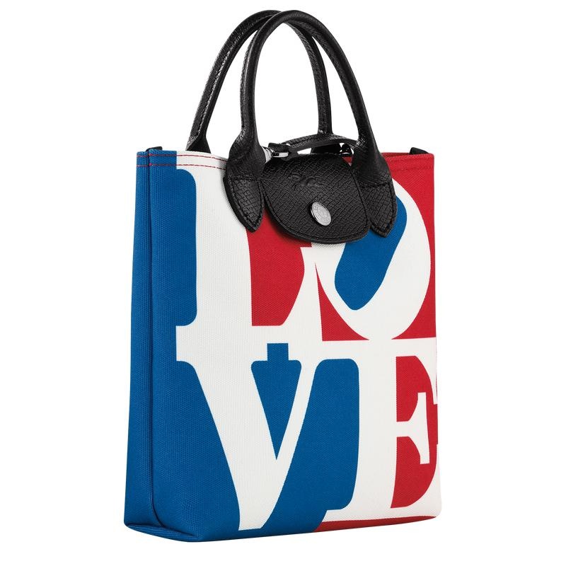 White Men's Longchamp x Robert Indiana XS Crossbody Bags | 1362-CINFE