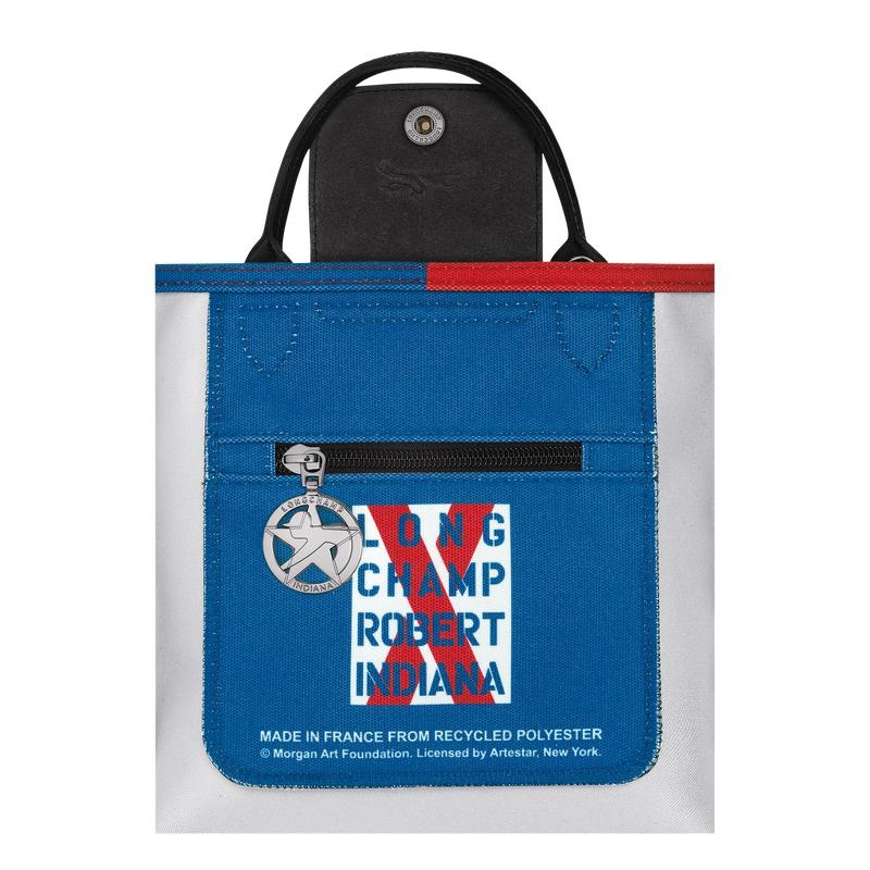 White Men's Longchamp x Robert Indiana XS Crossbody Bags | 1362-CINFE